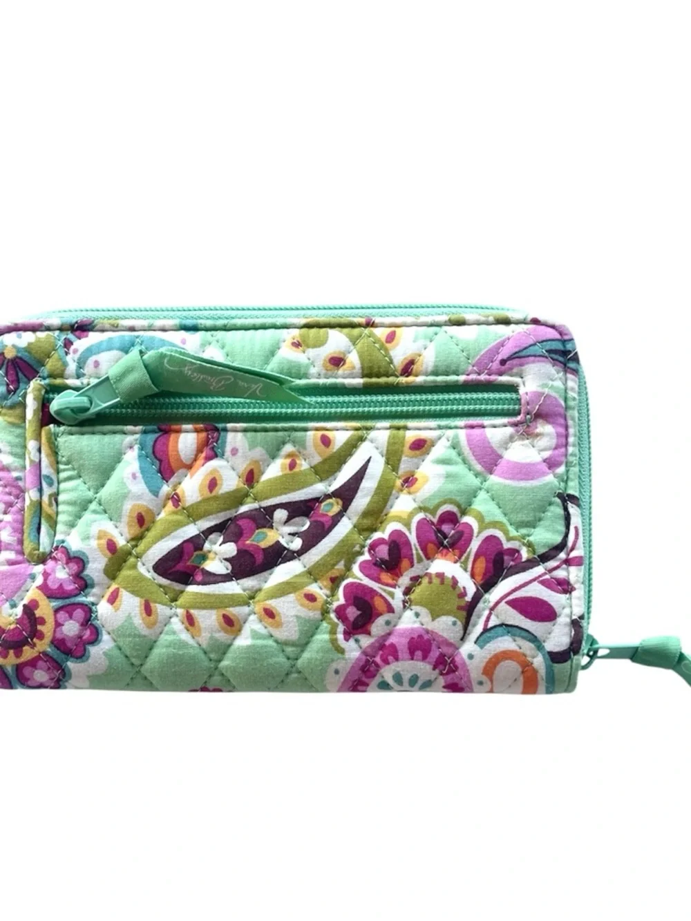 SALE Vera Bradley Mint Multi Quilted turn lock wallet - Picture 7 of 9